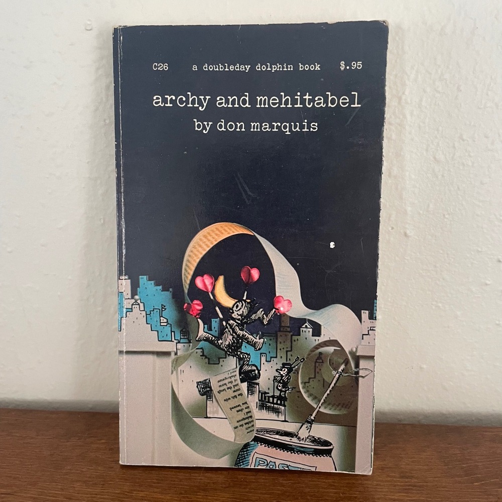 Archy and Mehitabel By Don Marquis 1973 Anchor Paperback Book‎ Poetry Humor